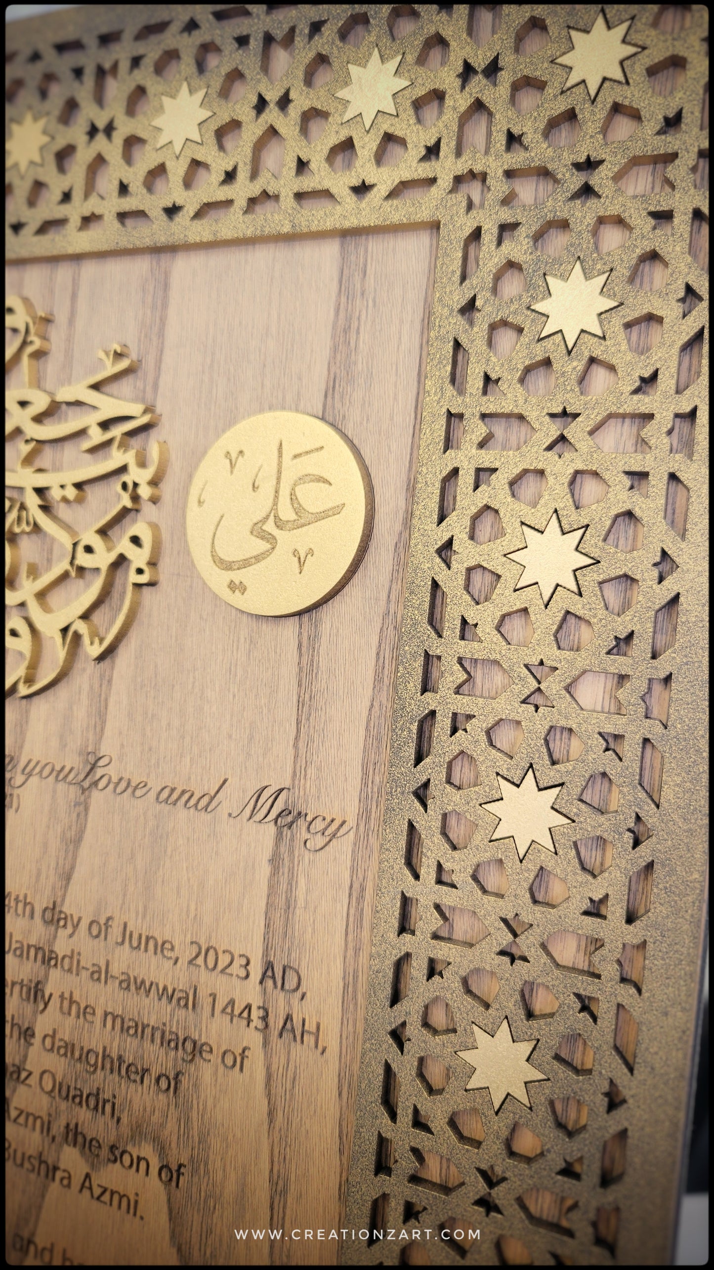 Custom Nikkahnama - Custom wedding certificate