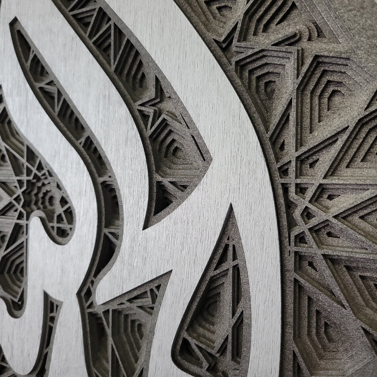 Alhamdulillah Hexagon Layered Art