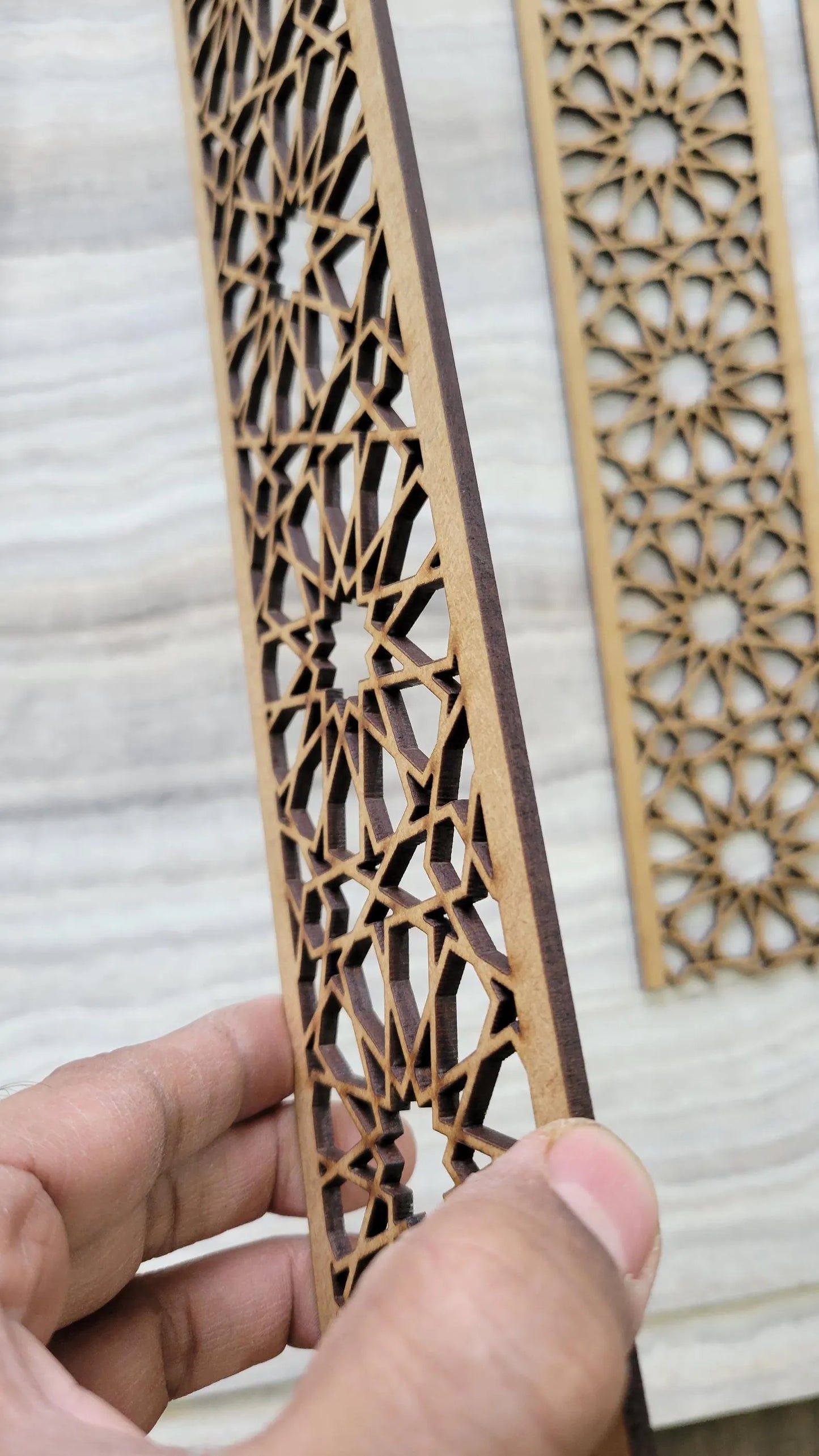 Moroccan Wall Trim Panel - Seamless trim wall panels - Chair Rail - Wainscotting - Accent wall