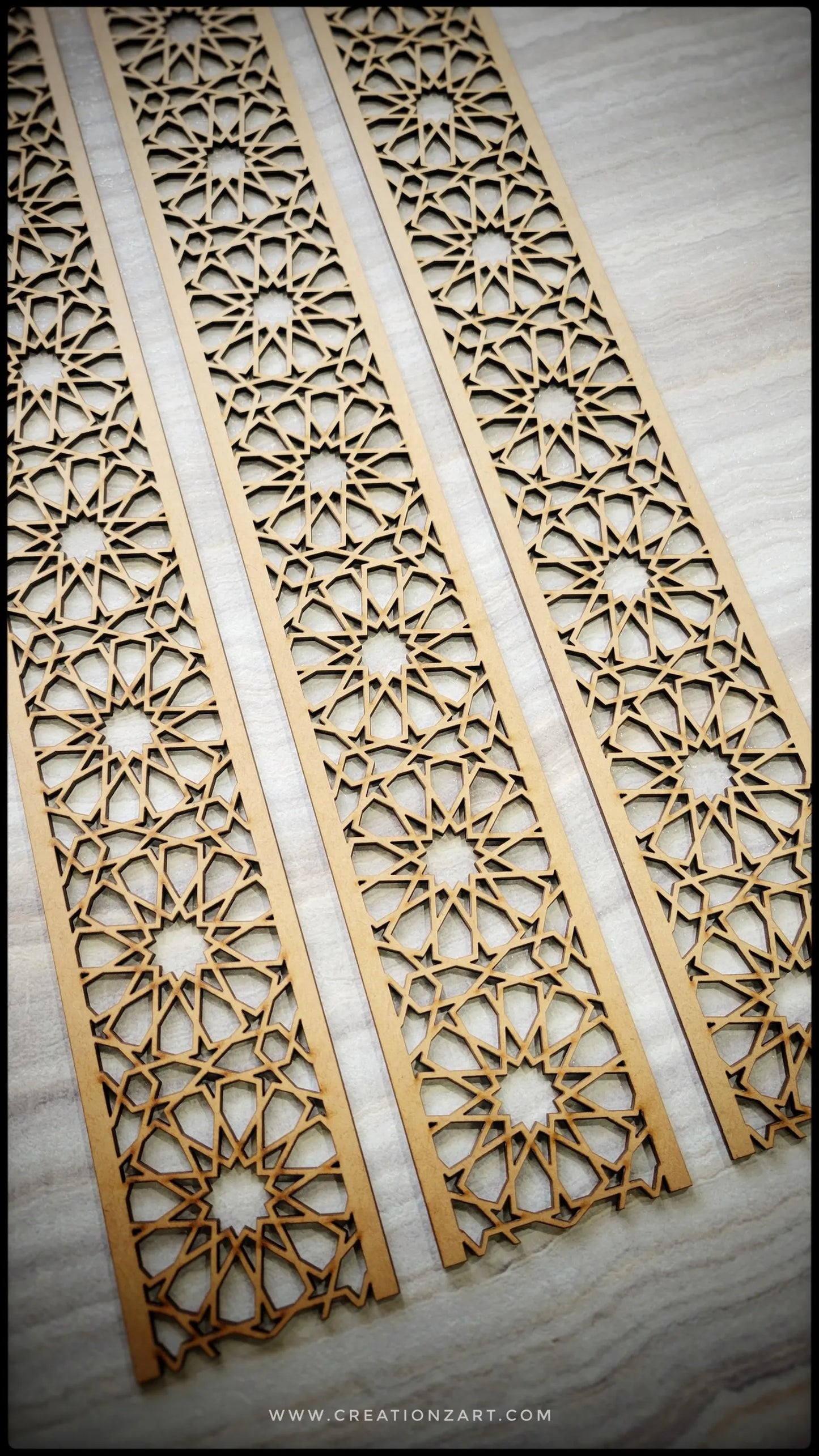 Moroccan Wall Trim Panel - Seamless trim wall panels - Chair Rail - Wainscotting - Accent wall