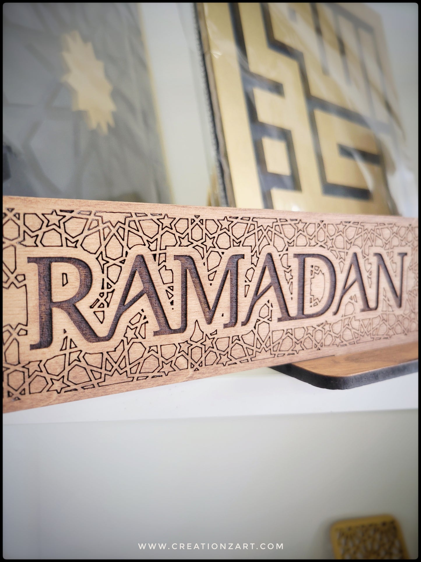 Ramadan Mubarak Table Decor Plaque