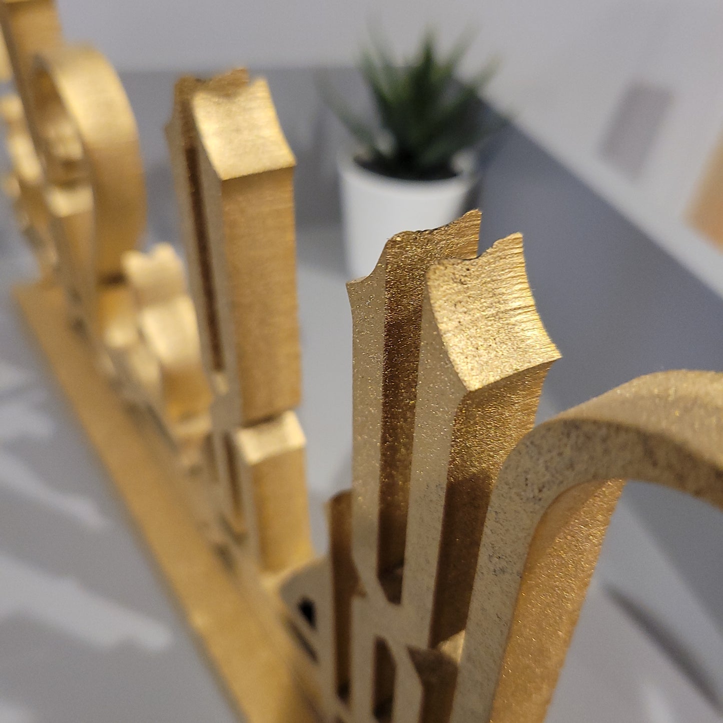 CLEARANCE: Bismillah Kufic Table top - Minor damage in the back