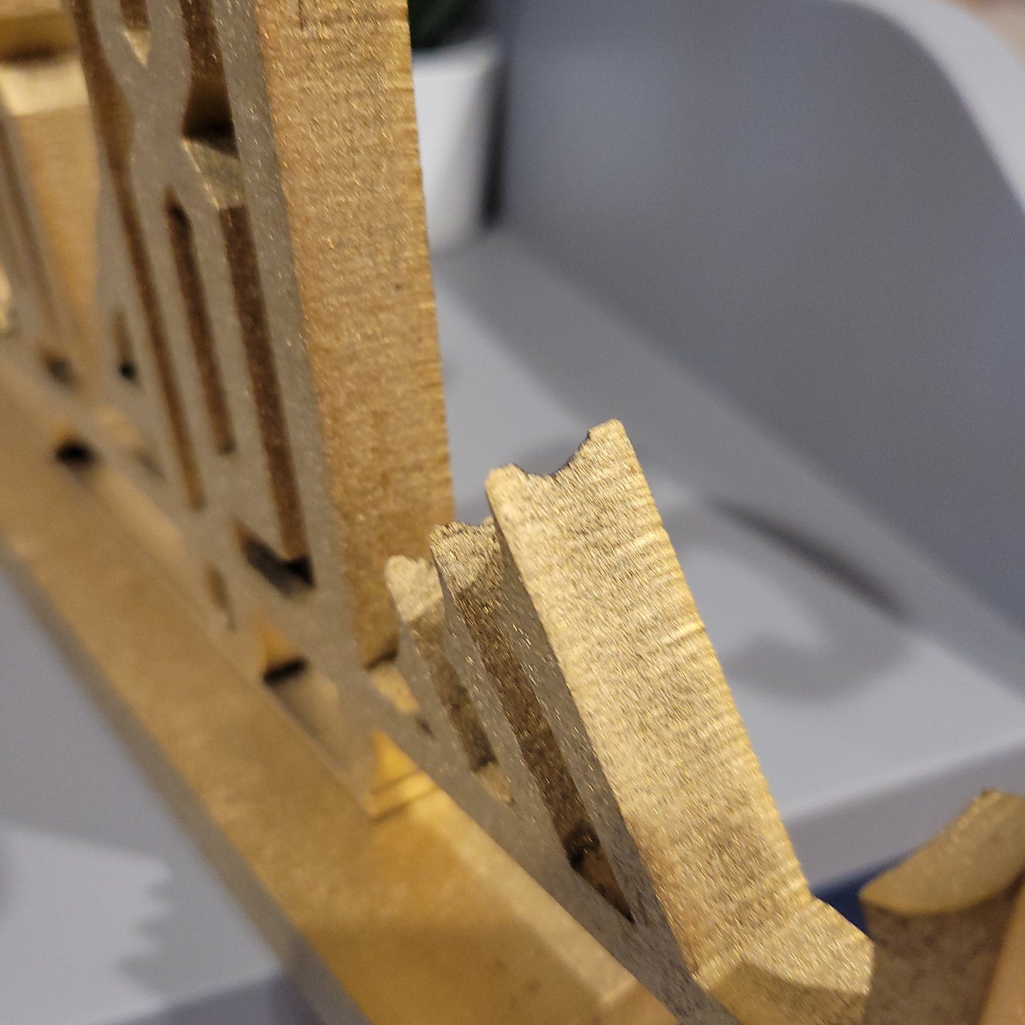 CLEARANCE: Bismillah Kufic Table top - Minor damage in the back