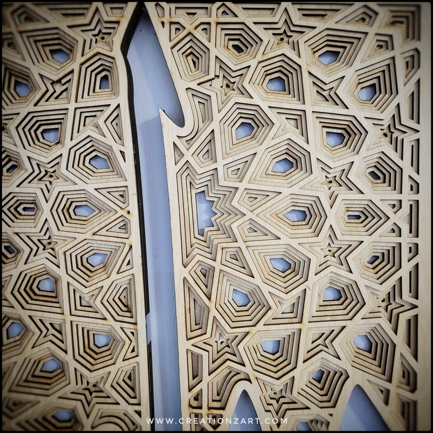 Allah Layered wall art - Islam wall art