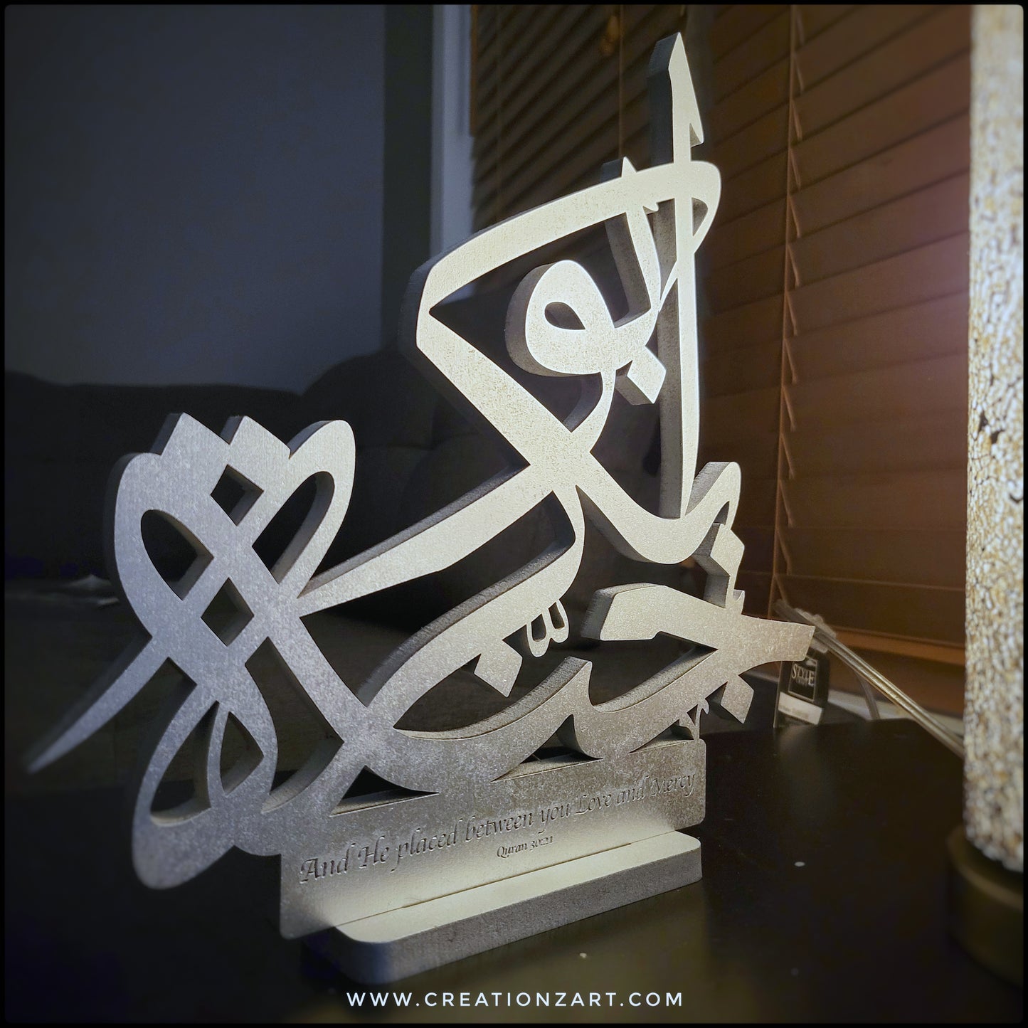 Custom wedding gift Arabic table top