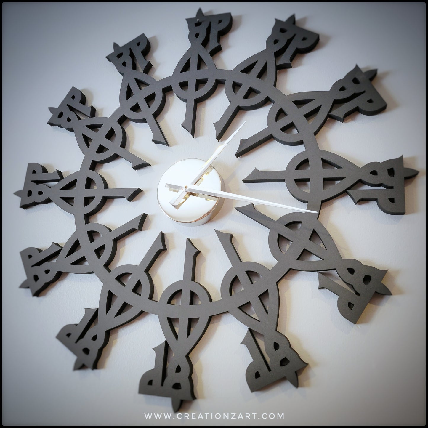 Arabic Wall Clock - Kufic Allah