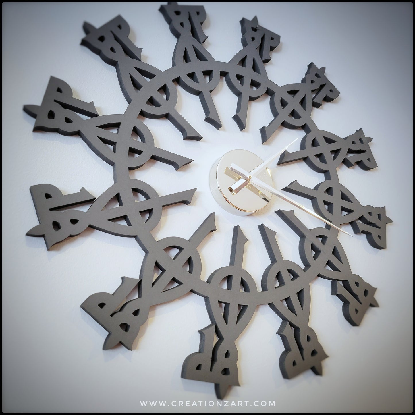 Arabic Wall Clock - Kufic Allah