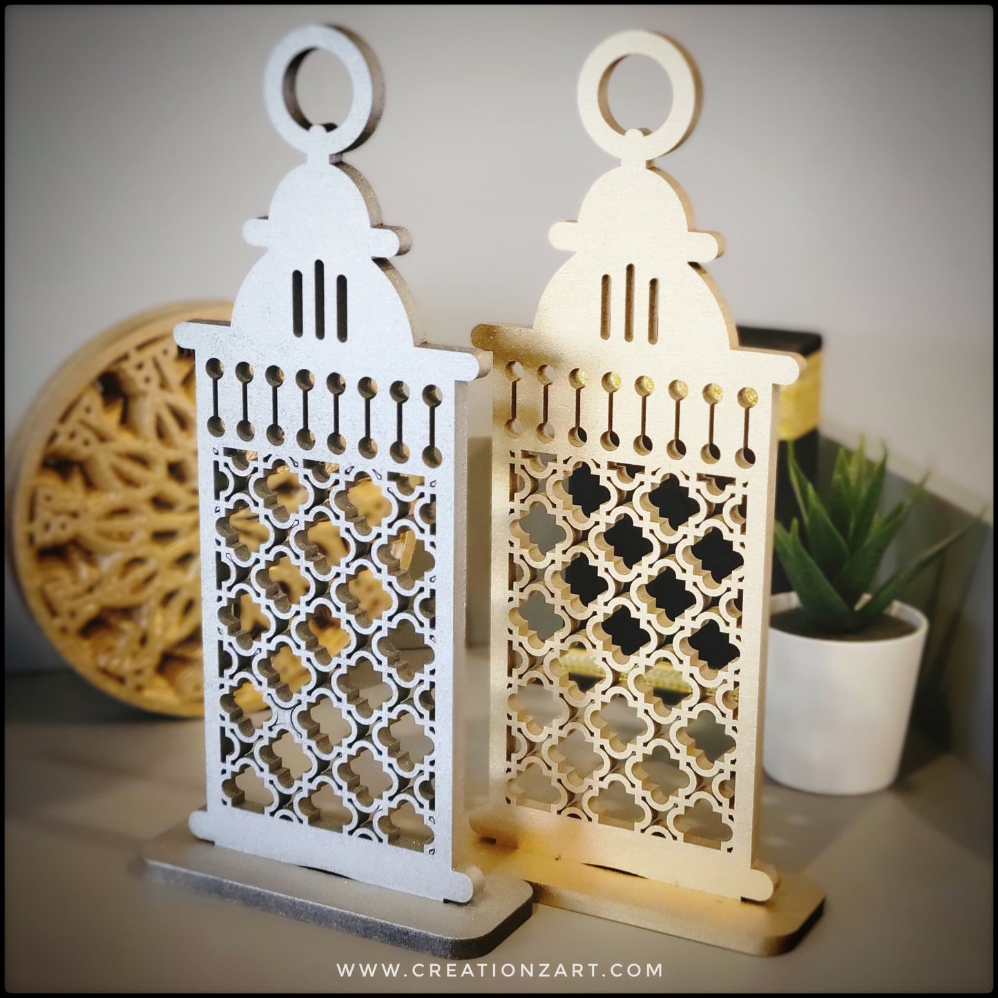 Two in one Moroccan Lantern art
