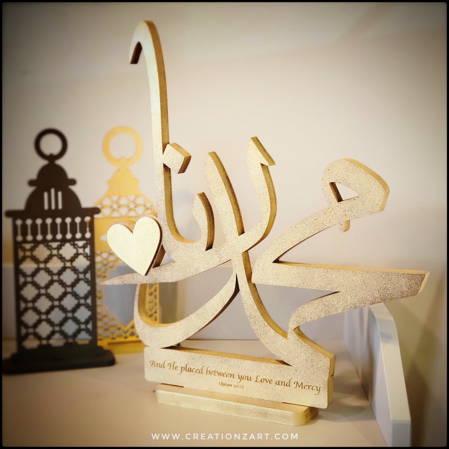 Custom wedding gift Arabic table top