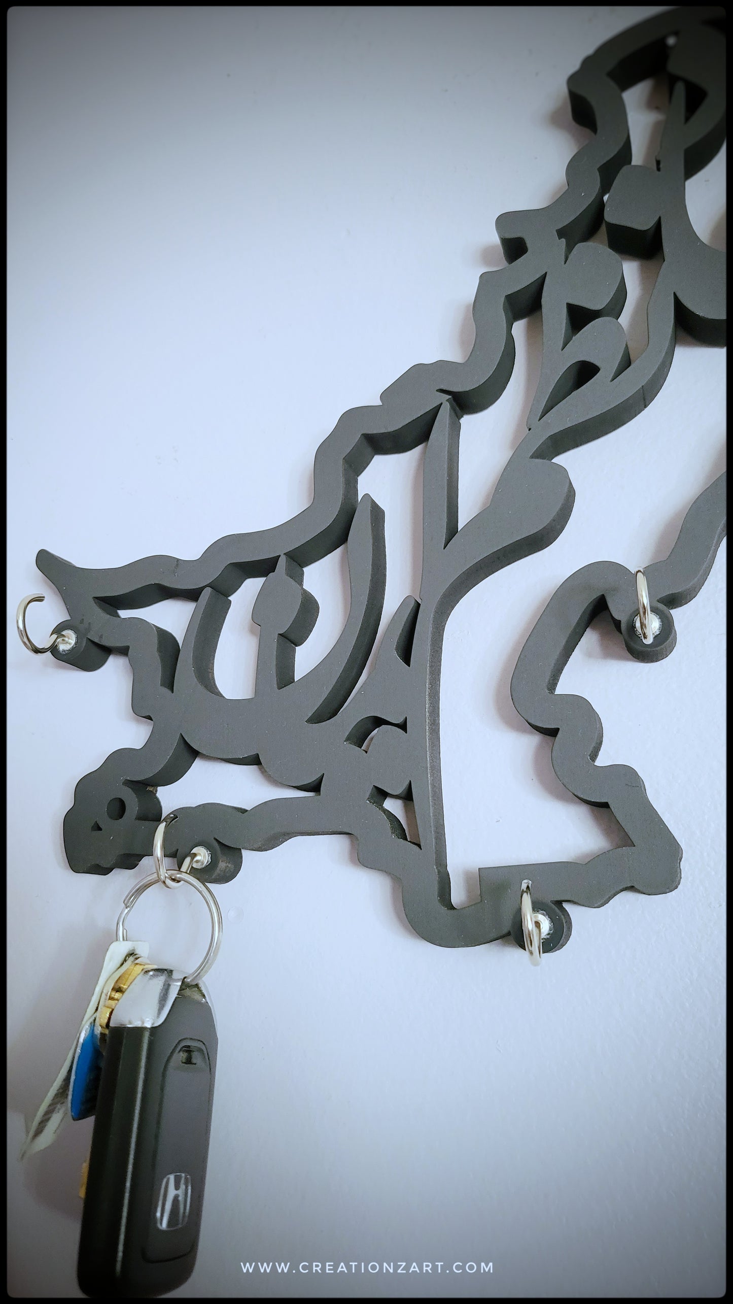 Pakistan Map Design Key holder