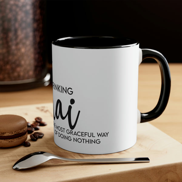 Drinking Chai Mug, 11oz