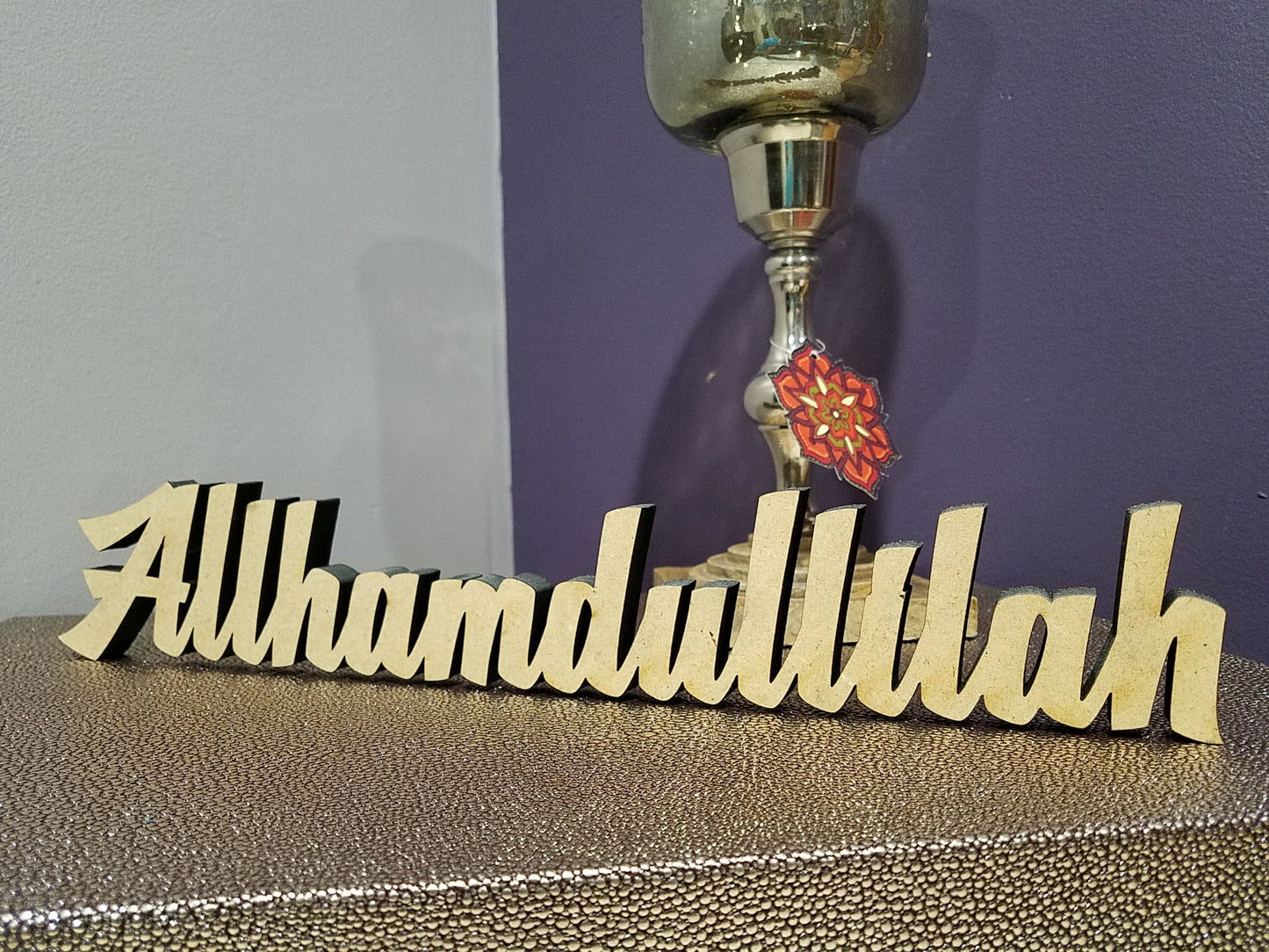 Allhamdullilah Table top art in English