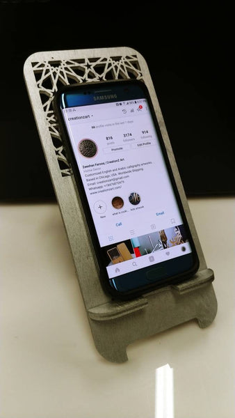 Contemporary phone holder for desktop - ideal for gifts or personal use