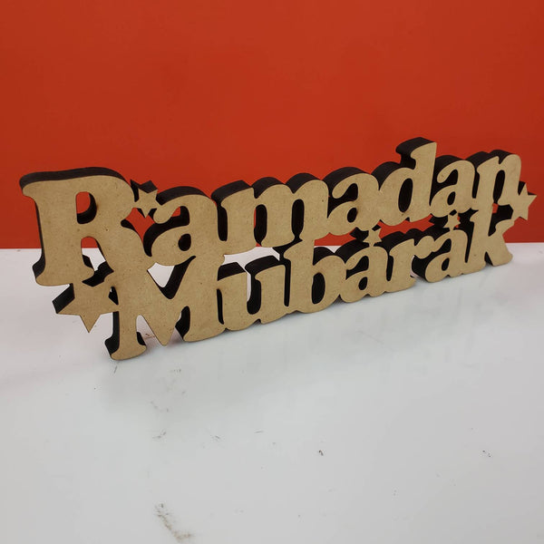 Ramadan Mubarak Table top art English