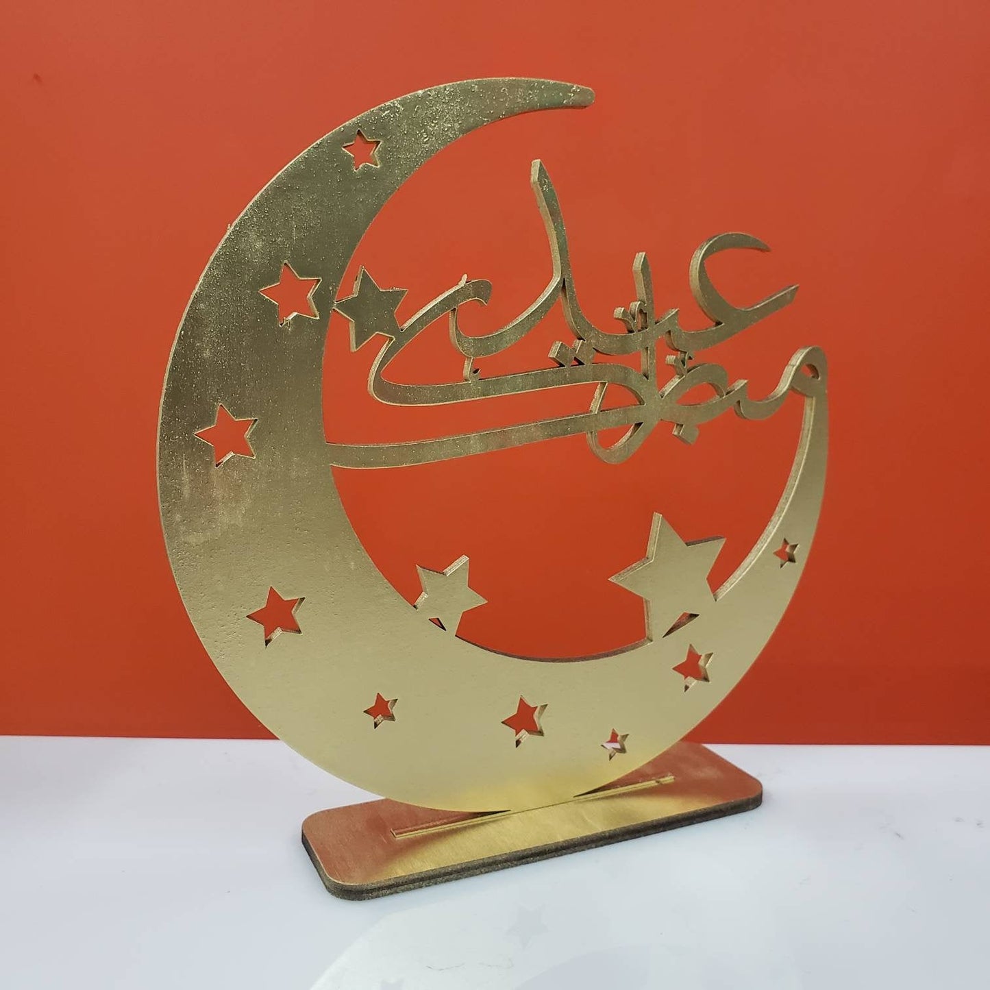 Eid Mubarak Crescent Table top art