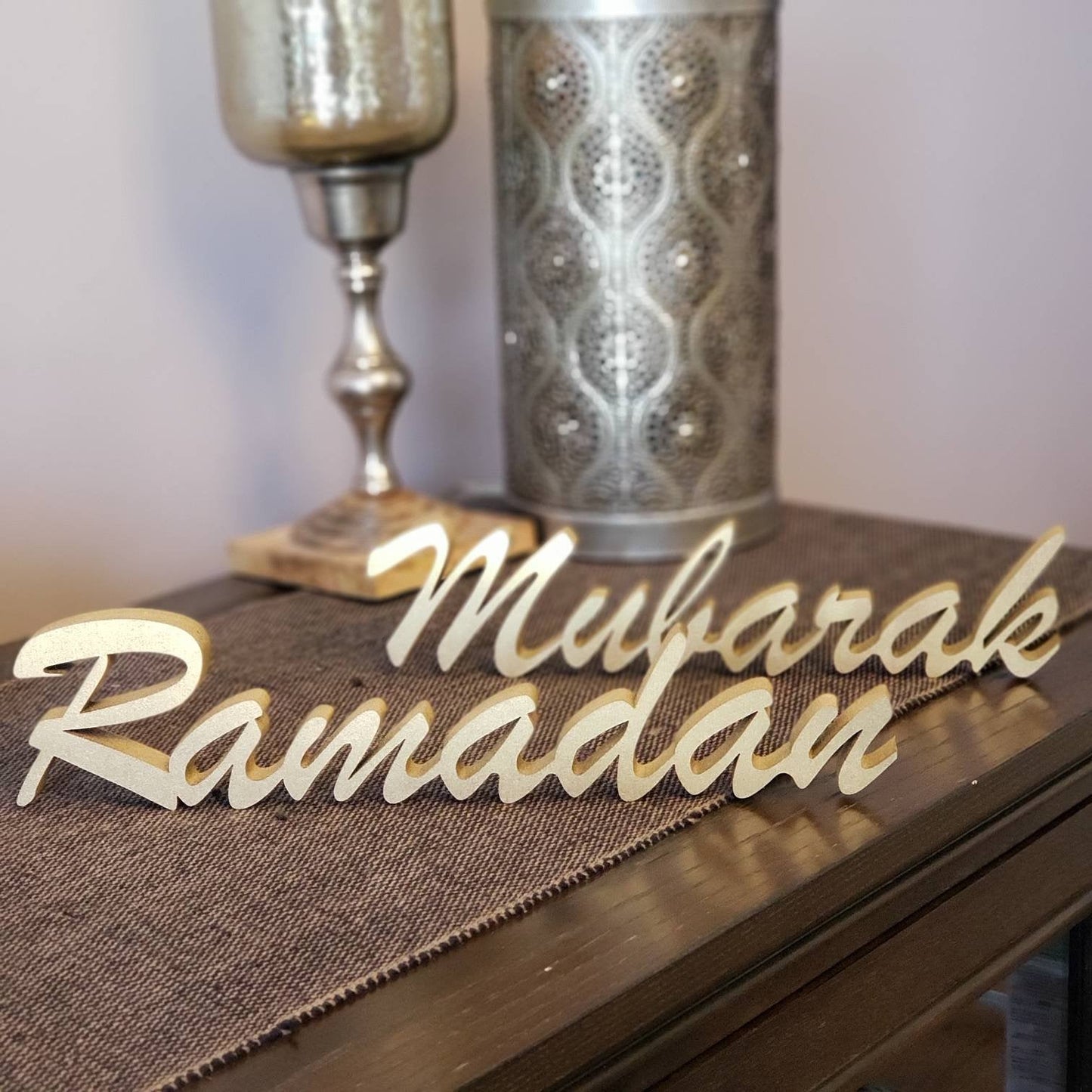 Combo Ramadan/Eid Mubarak Table top art