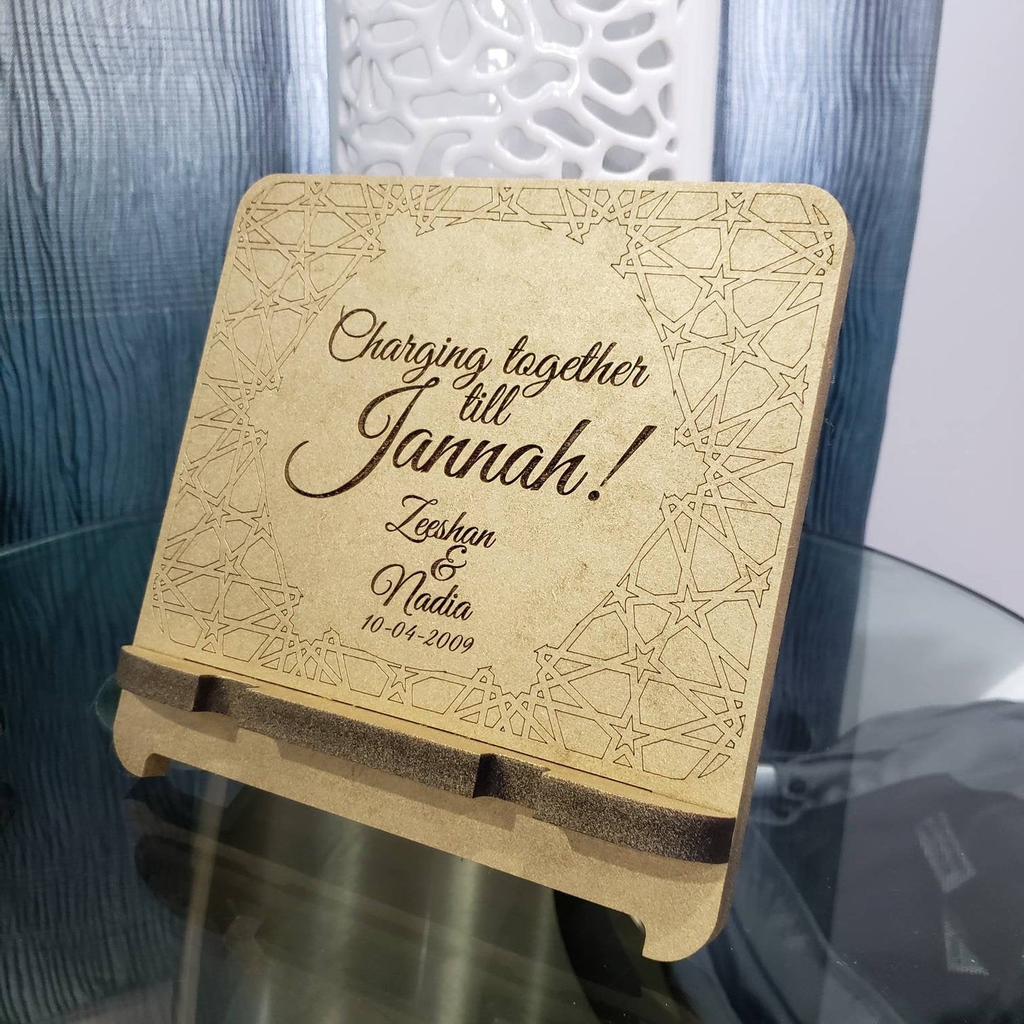 Dual custom phone holder for couples