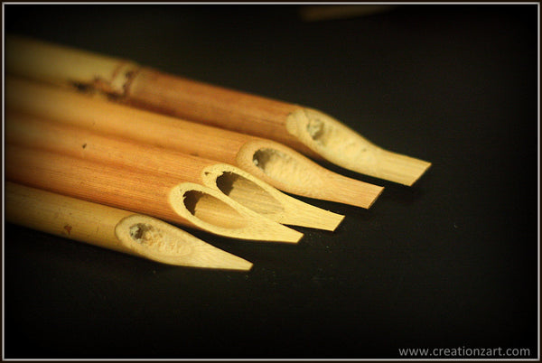 Set of 5 Bamboo Calligraphy pens